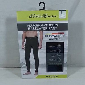 Men's Eddie Bauer Performance Series Baselayer Pant Denim Spacedye- VAR SZS-NIB